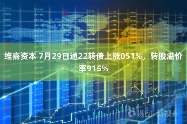 维嘉资本 7月29日通22转债上涨051%，转股溢价率915%