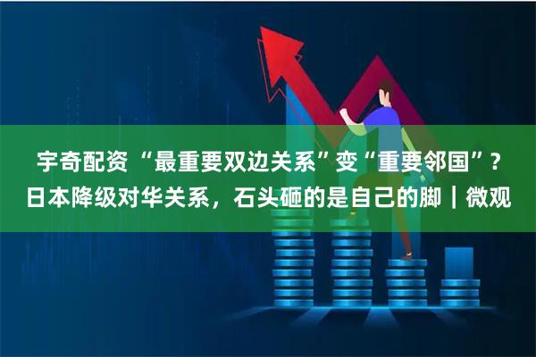 宇奇配资 “最重要双边关系”变“重要邻国”？日本降级对华关系，石头砸的是自己的脚｜微观